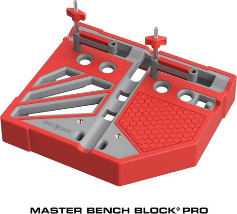 Real Avid Master Bench Block Pro - كتلة دروع غير قابلة للتشوه مع 14 فتحة وأخاديد ومشابك ذكية، منصة آمنة لتفكيك التجميع الدقيق ومحاذاة الدبوس مع مشبك الدبوس المغناطيسي in Saudi Arabia