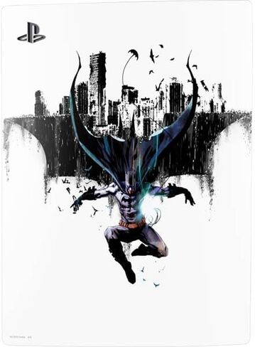 غلاف Skinit المخصص للألعاب متوافق مع وحدة تحكم الإصدار الرقمي PS5 - مرخص رسميًا من DC Comics Batman Holding Batarang Art Design in Saudi Arabia