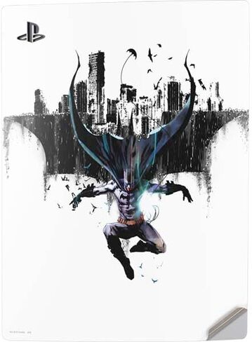 غلاف Skinit المخصص للألعاب متوافق مع وحدة تحكم الإصدار الرقمي PS5 - مرخص رسميًا من DC Comics Batman Holding Batarang Art Design in Saudi Arabia