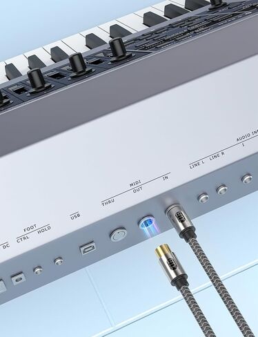 5-Pin DIN MIDI Extension Cable - Male to Female Adapter for Keyboard, Synthesizer, Piano & Guitar - 1M Audio Connector in Saudi Arabia