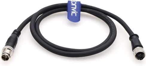 Eonvic Industrial M12 8 Pin X-Code Male to Female Ethernet Cable Cat5e High Flex Sheild Waterproof Industrial Gigabit Ethernet Networks Cable for Congex Industrial Camera (1M) in Saudi Arabia