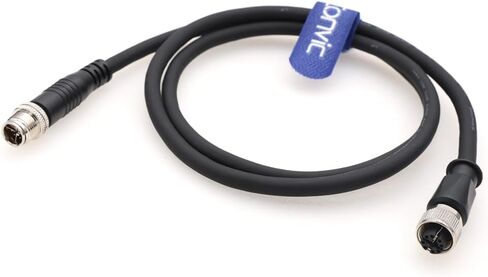 Eonvic Industrial M12 8 Pin X-Code Male to Female Ethernet Cable Cat5e High Flex Sheild Waterproof Industrial Gigabit Ethernet Networks Cable for Congex Industrial Camera (1M) in Saudi Arabia