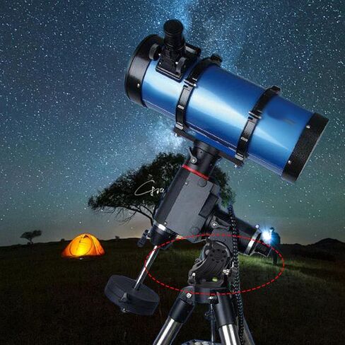 Dpofirs Telescope Mount, Aluminum Alloy Equatorial Wedge Latitude Base, Latitude Adjustment Seat, 90 Degree Adjustable Universal Tripod, for Astronomy Telescope (Black) in Saudi Arabia