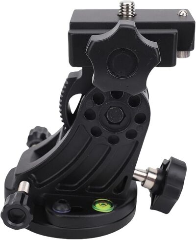 Dpofirs Telescope Mount, Aluminum Alloy Equatorial Wedge Latitude Base, Latitude Adjustment Seat, 90 Degree Adjustable Universal Tripod, for Astronomy Telescope (Black) in Saudi Arabia