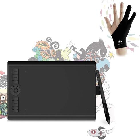 GAOMON M10K PRO Drawing Tablet & GAOMON Two-Finger Glove in Saudi Arabia