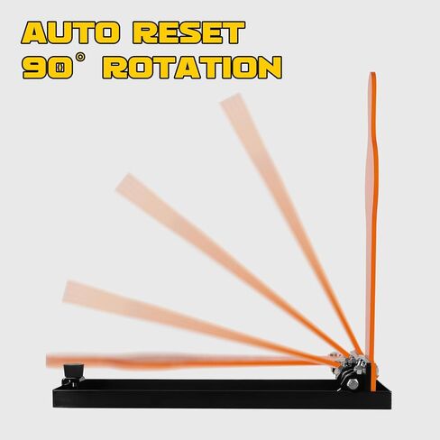 Highwild 28 "AR500 Steel 3/8" هدف بوبر لإعادة ضبط تلقائي سميك لإطلاق النار بالمسدس والبندقية - برتقالي in Kuwait