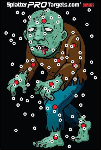 أهداف زومبي سبلاتر، 12×18. انفجرت الطلقات مع بقع ساطعة عند الاصطدام. شاهد على الفور نجاحاتك وأخطائك! in Kuwait