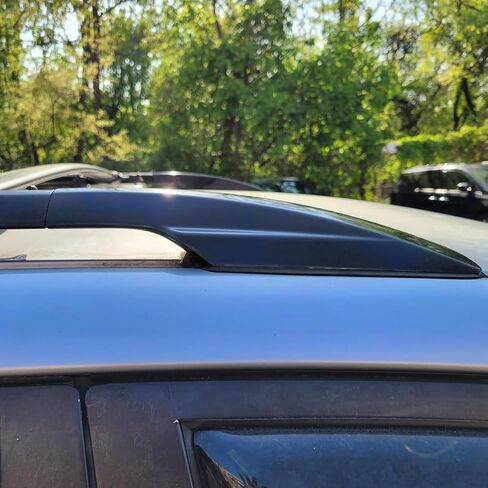 Roof Cargo Rack Rail End Cover Shell Cap Trim for 2003-2009 Toyota 4Runner 4WD N210, Black, 4pcs in Saudi Arabia