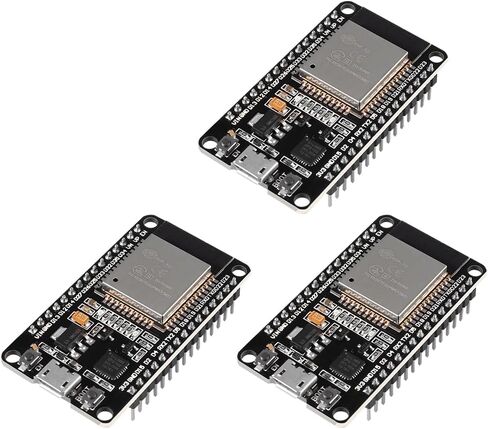 4PCS ESP32 Development Board ESP-32S NodeMCU Board ESP-WROOM-32 WiFi Microcontroller 2.4GHz 2 in 1 Dual-Core WiFi + Bluetooth Processor Integrated Chip CP2102 Low Power Consumption ESP-32S in Kuwait