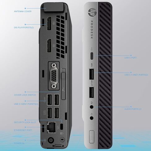 HP ProDesk 400 G3 Mini Tiny Business Desktop Computer, Intel Core i5-8500T, 8GB RAM, 256GB NVMe SSD, WiFi, Bluetooth, DisplayPort, Win11 Pro 64-bit (Renewed) in Saudi Arabia