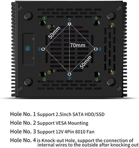 SJRC Mini PC 2x10 GbE RJ45, Firewall Appliance N150 (Upgraded N100) 8G DDR5 RAM 128G SSD, Dual i226V 2.5 Gbit LAN, S7 Pro OPNsense Micro Computer, 2xNVMe, 2xHD, Type-C, TF in Saudi Arabia