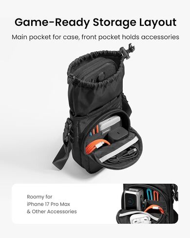 tomtoc G50 Switch 2 JoyCarry Kit -G50 Sling Crossbody Bag and G05S3 Slim Case for Nintendo Switch 2, Protective Travel Carrying Gaming Pouch in Saudi Arabia