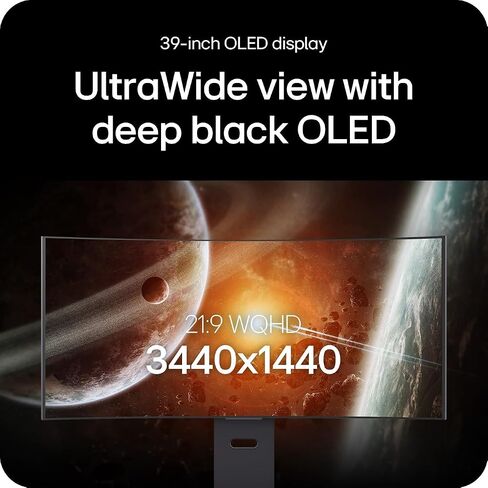 LG Ultragear 39GX900A-B 39" OLED Curved WQHD Gaming Monitor - 240Hz, 0.03ms, G-SYNC & FreeSync Premium Pro, HDMI 2.1, DisplayPort 1.4, USB-C, VESA, Anti-Glare, HDR True Black, 800R Curve in Saudi Arabia