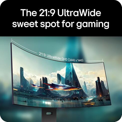 LG Ultragear 39GX900A-B 39" OLED Curved WQHD Gaming Monitor - 240Hz, 0.03ms, G-SYNC & FreeSync Premium Pro, HDMI 2.1, DisplayPort 1.4, USB-C, VESA, Anti-Glare, HDR True Black, 800R Curve in Saudi Arabia