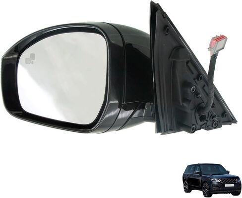 Passenger Right Side Mirror with Blind Spot 20815002 Replacement for 2014-2019 Land Rover Range Rover Sport Black in Saudi Arabia