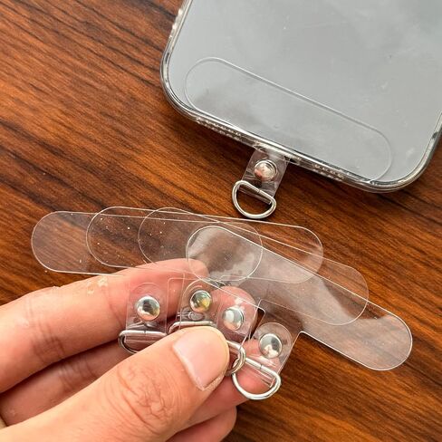 Smartphone Replaceable Tether Tab Portable Phone Anti-lost Lanyard Patch Phones Strap Hanging Hoop Clips in Saudi Arabia