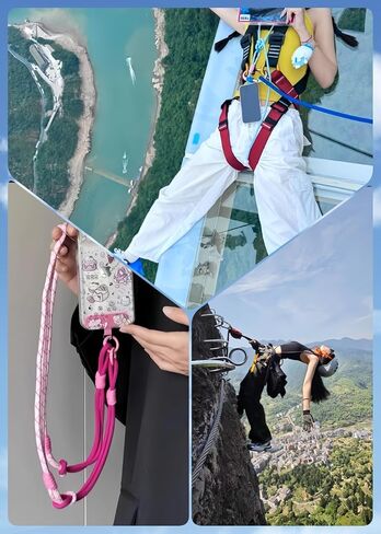 Phone Lanyard Strap Crossbody Strap for Cellphone Charm Wrist Cellphone Chain Wristlet Phone Necklace with Hook Card in Saudi Arabia