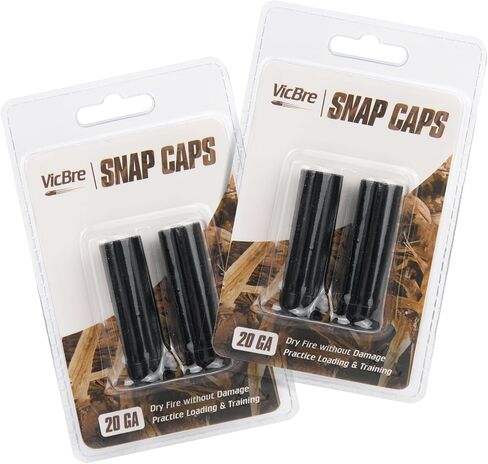 VicBre 12GA/ 20 GA Shotgun Snap Caps Dummy Rounds Dry Fire Safety Training (2 Pack) in Kuwait