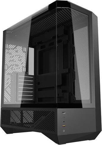 darkFlash DY460 ATX Full-Tower PC Gaming Case, High Airflow, 4×ARGB PWM Fans Included, 330° Full-View Tempered Glass, Separate PSU chamber, Supports RTX 5090 up to 400mm, 360mm Radiator Support, White in Kuwait