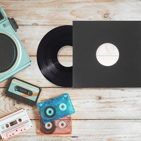 12-Inch Vinyl Record Jackets 4-Pack Sturdy Kraft Paper Sleeves for Vinyl Records Protection for Collectors and Music Enthusiasts in Saudi Arabia