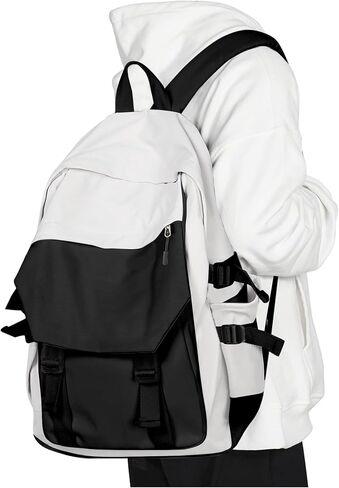 coowoz School Backpack for Men Women College Bookbag Waterproof Lightweight Black Backpack Mochilas Book Bag Rucksack Casual Daypack School Bag for Boys Girls in Kuwait
