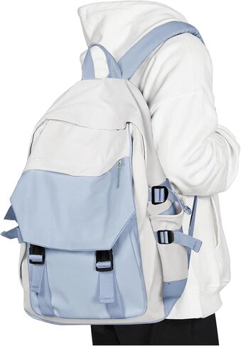 coowoz School Backpack for Men Women College Bookbag Waterproof Lightweight Black Backpack Mochilas Book Bag Rucksack Casual Daypack School Bag for Boys Girls in Kuwait
