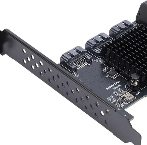Dpofirs 1X PCIE Expansion Card for 9-Port Serial ATA3.0 SSD PCIE3.0 GEN3 6Gbps Serial ATA3.0 Adapter Card for Fast Data Transfer and Support in Saudi Arabia