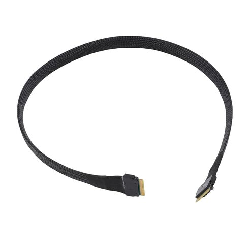 Bewinner SFF 8654 to SFF 8654 Cable, 8i Configuration 24Gbps PCIe 4.0 85 Ohm with Straight Cable Plugs for Servers Storage Systems Workstations in Saudi Arabia