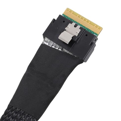 Bewinner SFF 8654 to SFF 8654 Cable, 8i Configuration 24Gbps PCIe 4.0 85 Ohm with Straight Cable Plugs for Servers Storage Systems Workstations in Saudi Arabia