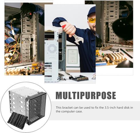 NUOBESTY Hard Drive Bracket Mounting Kit for Desktop Case Drive Cage Rack with Stable Design and Easy Installation Replacement for Broken Drives in Saudi Arabia
