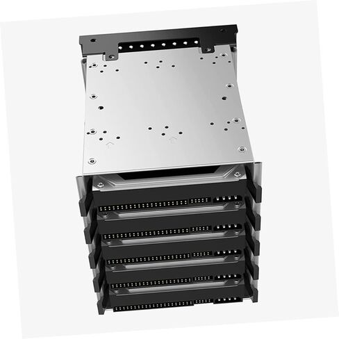 Hard Drive Bracket with Cooling Fan Drive Mounting Cage for Computer Tower Simple Installation Storage Rack Kit for Multi Hard Drive Mounting in Saudi Arabia