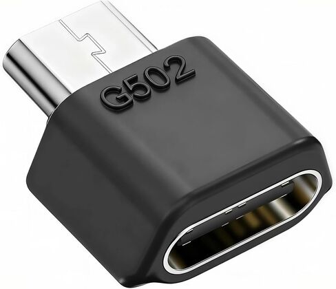 USB-C Charging Adapter Compatible with Logitech G502 Wireless Gaming Mouse | No Dock,Micro-USB to Type-C Converter | Compact & Lightweight Design | Charging & Data Transfer | Model-Specific in Saudi Arabia