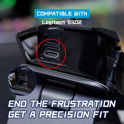 USB-C Charging Adapter Compatible with Logitech G502 Wireless Gaming Mouse | No Dock,Micro-USB to Type-C Converter | Compact & Lightweight Design | Charging & Data Transfer | Model-Specific in Saudi Arabia