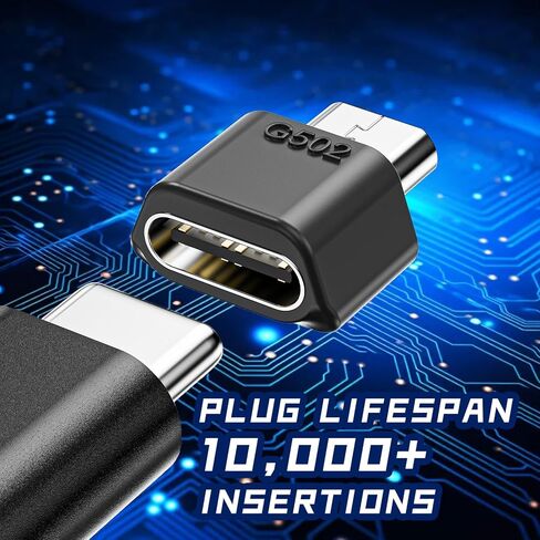 USB-C Charging Adapter Compatible with Logitech G502 Wireless Gaming Mouse | No Dock,Micro-USB to Type-C Converter | Compact & Lightweight Design | Charging & Data Transfer | Model-Specific in Saudi Arabia