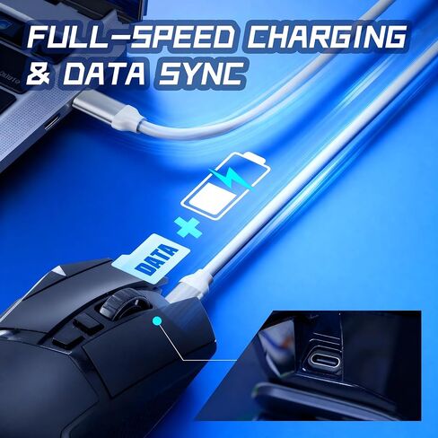 USB-C Charging Adapter Compatible with Logitech G502 Wireless Gaming Mouse | No Dock,Micro-USB to Type-C Converter | Compact & Lightweight Design | Charging & Data Transfer | Model-Specific in Saudi Arabia