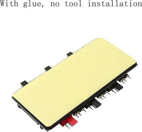 12V 4Pin PWM & 5V 3Pin ARGB with SATA 15Pin Power 2-in-1 Hub 6 Way Sync CPU Cooling Fan Addressable RGB Lighting PCB Splitter for Extended Motherboard Interface -Black Compatible with Desktop in Saudi Arabia