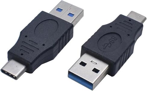 2 قطعة USB 3.0 ذكر إلى محول أنثى من النوع C، محول USB-C أنثى إلى USB A ذكر، يدعم البيانات والشحن لأجهزة الكمبيوتر المحمول، والقرص الصلب، والهواتف المحمولة in Kuwait