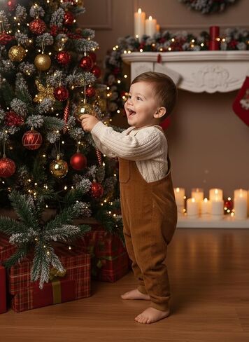 Baby Boys Corduroy Overalls Kids Bib Pants Suspender Trousers Toddler Strap Jumpsuit Bottom Outfit in Kuwait