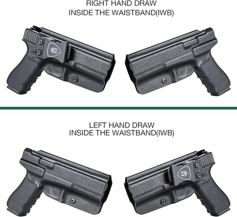 WARRIORLAND IWB Kydex Holster for Glock 17/22/31 – Fit G17 Gen 1-5, G22 Gen 3-4, G31 Gen 3-5 – Not Fit G22 Gen 5 – Inside Waistband Concealed Carry, Adjustable Cant & Retention, Right/Left Hand in Saudi Arabia