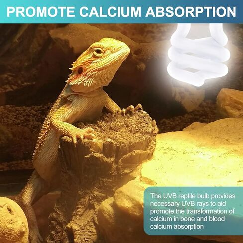 4 قطع من مصابيح الزواحف UVB 10.0 26 واط، مصباح الزواحف UVB للزواحف الصحراوية الاستوائية/شبه الاستوائية، ضوء فلورسنت محاكي للزواحف والسلاحف والتنين الملتحي والسحلية والبريص in Kuwait