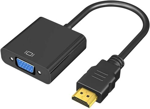 1080P HDMI-Compatible to V/GA Unidirectional Adapter Cable pl-UG & Play for PC Host to Old M>oni>tor Projector(0.1m HD-MI to VGA F) in Saudi Arabia