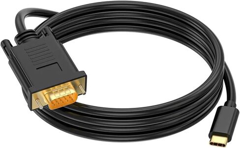 1080P USB C to V/GA Cable TY>pe C 3.1 V/GA Converter Adapter Cable Plated 1M/1.8M for UHD External Video Projector(1.8m) in Saudi Arabia