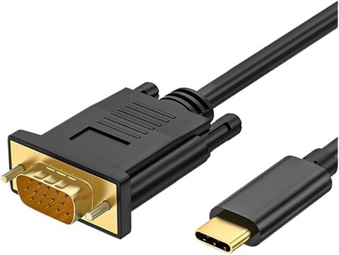 1080P USB C to V/GA Cable TY>pe C 3.1 V/GA Converter Adapter Cable Plated 1M/1.8M for UHD External Video Projector(1.8m) in Saudi Arabia