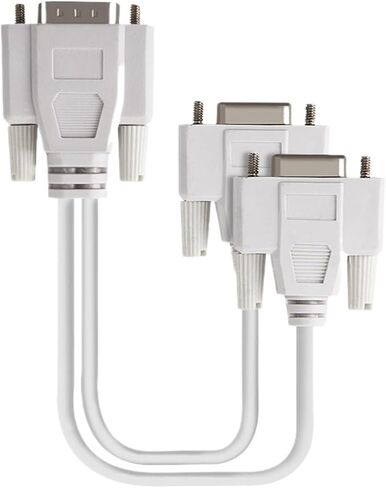V/GA SVGA 1 PC to 2 M>oni>tor Male to 2 Female Y Adapter Splitter Cable 15 PIN 25cm(2pcs) in Saudi Arabia