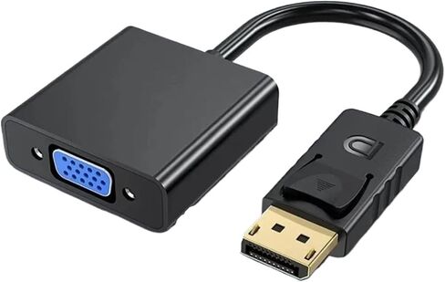 DisplayPort to V/GA Adapter 1080P High Definition DP Male to V/GA Female Converter Cable for Projector TV Computer PC(White) in Saudi Arabia