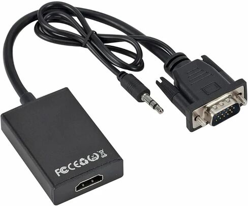 V/GA to HDMI-Compatible Adapter Cable with Output HD 1080P VGA2HDMI-compatible Converter for PC to HDTV Projector in Saudi Arabia