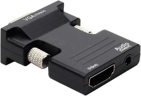 HDMI-Compatible Female to V/GA Male Converter 3.5mm Adapter Support 1080P Signal Output Convertor with Cables in Saudi Arabia