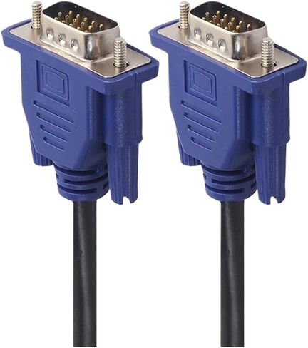 V/GA to V/GA Cable 15 Pin 1.5M 300cm 5M Male to Male Extension 3+6 Converter Cable for PC M>oni>tor TV Projector(3m) in Saudi Arabia
