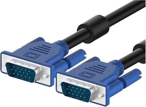 V/GA to V/GA Cable 15 Pin 1.5M 300cm 5M Male to Male Extension 3+6 Converter Cable for PC M>oni>tor TV Projector(3m) in Saudi Arabia