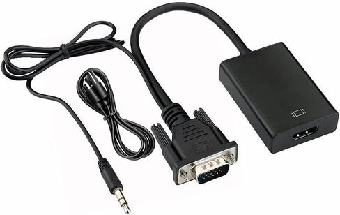 1080P Full HD V/GA to HDMI-Compatible Converter Adapter Cable with Output V/GA HD Adapter for PC to HDMI Projector in Saudi Arabia